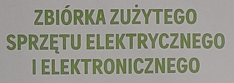 Zbiórka zużytego sprzętu elektrycznego i elektronicznego